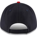 casquette-courbee-bleue-marine-et-rouge-ajustable-9forty-the-league-cleveland-guardians-mlb-new-era