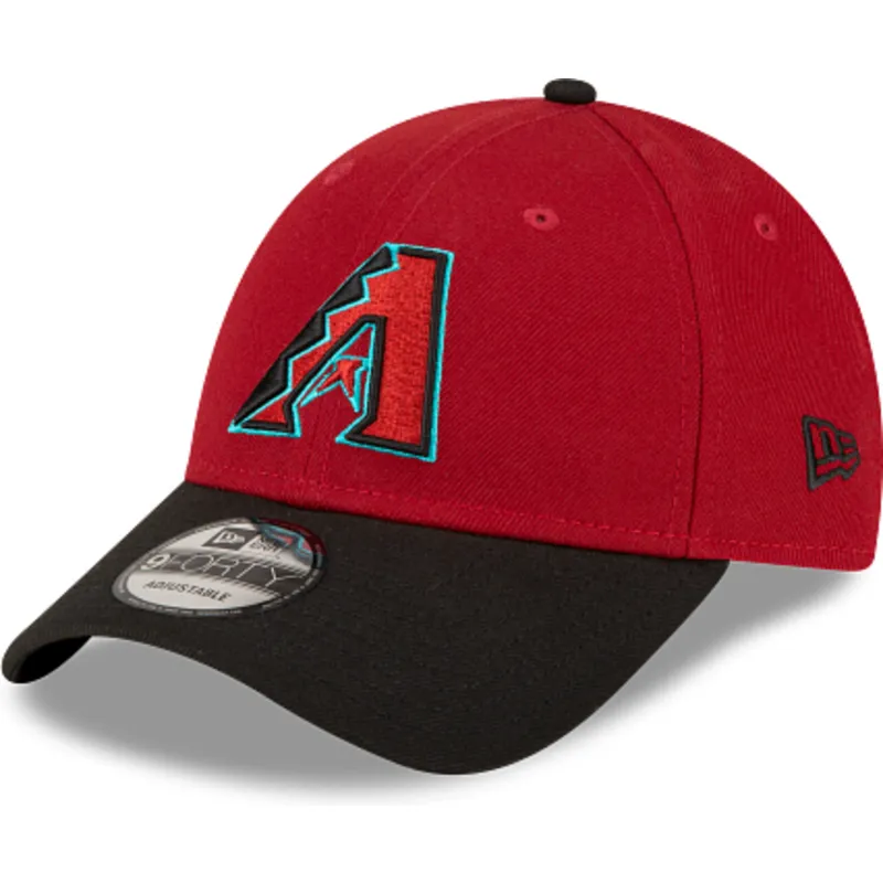 gebogene-marineblau-und-rote-verstellbare-kappe-9forty-the-league-von-arizona-diamondbacks-mlb-von-new-era