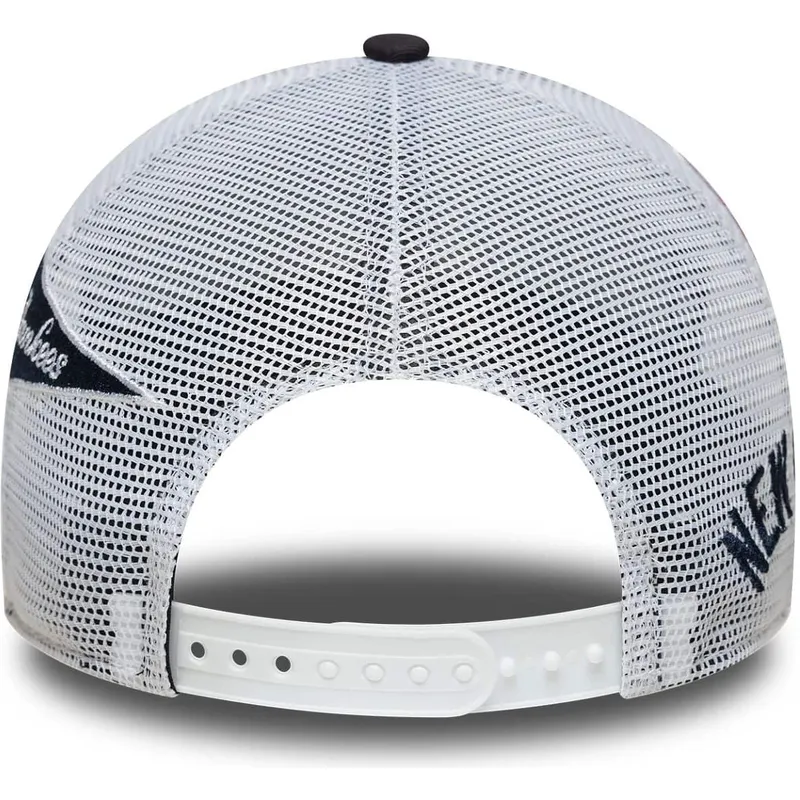 trucker-cap-marineblau-und-weiss-a-frame-multi-patch-von-new-york-yankees-mlb-von-new-era