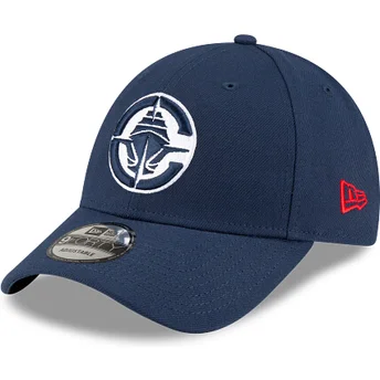Cappellino visiera curva blu marino regolabile 9FORTY The League di Los Angeles Clippers NBA di New Era