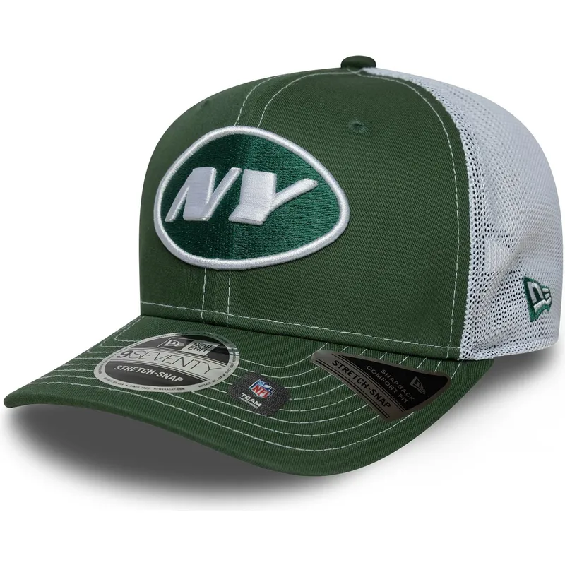 grune-und-weisse-trucker-kappe-9seventy-stretch-snap-der-new-york-jets-nfl-von-new-era