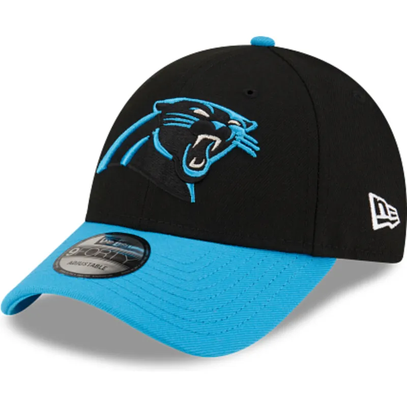 svart-och-bla-justerbar-kurvad-keps-9forty-the-league-fran-carolina-panthers-nfl-av-new-era