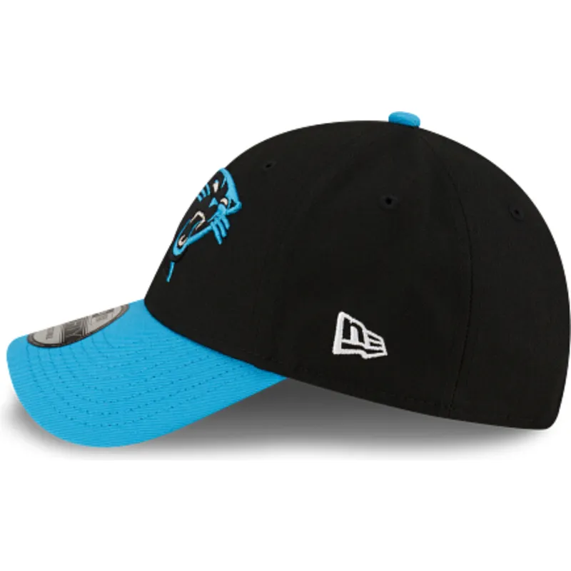 cappellino-curvo-nero-e-blu-regolabile-9forty-the-league-di-carolina-panthers-nfl-di-new-era