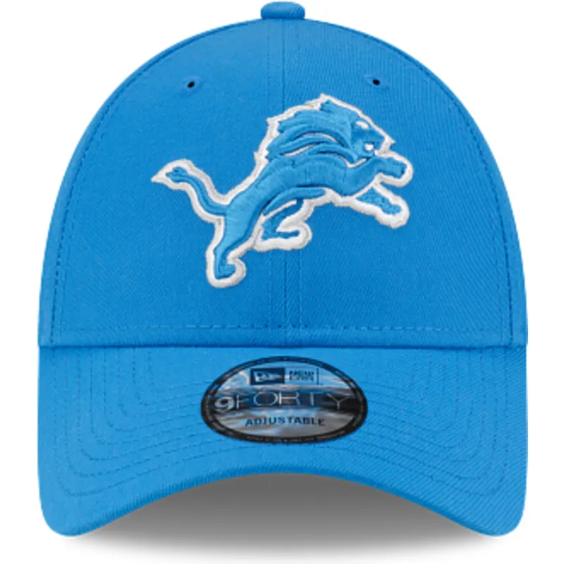 9forty-the-league-verstellbare-blaue-kappe-der-detroit-lions-nfl-von-new-era