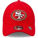 rote-gebogene-verstellbare-kinderkappe-9forty-the-league-san-francisco-49ers-nfl-von-new-era