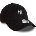 casquette-courbee-noire-ajustable-pour-femme-9forty-borg-new-york-yankees-mlb-new-era