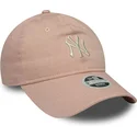 cappellino-rosa-regolabile-da-donna-9twenty-dye-denim-dei-new-york-yankees-mlb-di-new-era