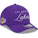 violett-bojd-snapback-keps-9forty-m-crown-draft-2025-av-los-angeles-lakers-nba-fran-new-era