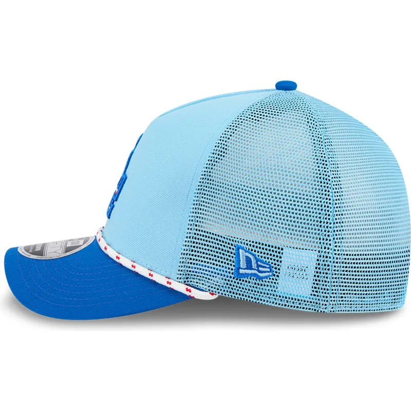 trucker-cap-blau-9forty-m-crown-a-frame-4th-july-los-angeles-dodgers-mlb-von-new-era