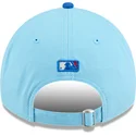 blaue-verstellbare-curved-cap-9twenty-4th-july-der-los-angeles-dodgers-mlb-von-new-era