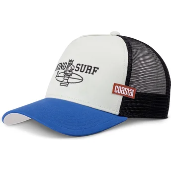 Weiße und blaue Trucker-Kappe Chess Surf HFT von Coastal