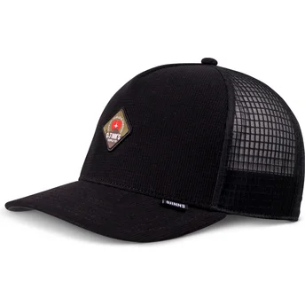 Casquette trucker noire Mountain HFT Waffle Djinns