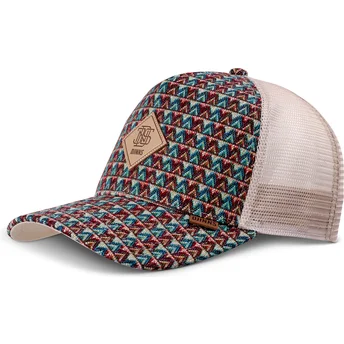 Beige Trucker Cap HFT Colour Triangle von Djinns