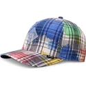 snapback-multicolore-a-visiera-curva-6p-truefit-dirty-check-di-djinns