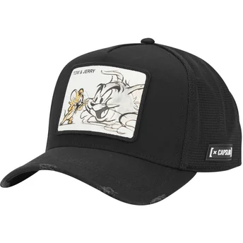 Schwarze Trucker-Kappe Tom und Jerry TAJ PCT Looney Tunes von Capslab