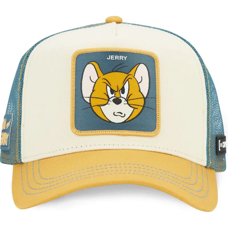 cappellino-trucker-beige-e-blu-jerry-taj6-jer-looney-tunes-di-capslab