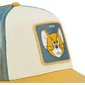 cappellino-trucker-beige-e-blu-jerry-taj6-jer-looney-tunes-di-capslab