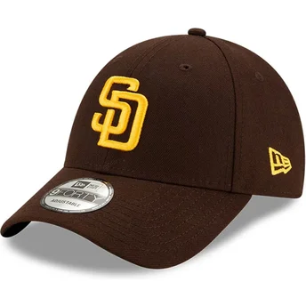Mützen gebogen braun verstellbares band 9FORTY The League der San Diego Padres MLB von New Era