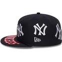 marineblaue-angepasste-59fifty-all-over-flat-cap-der-new-york-yankees-mlb-von-new-era