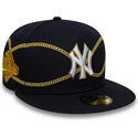 new-era-new-york-yankees-mlb-59fifty-chain-wrap-morkbla-justerbar-flat-keps