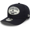 new-era-mlb-new-york-yankees-9seventy-stretch-snap-patch-snapback-kappe-mit-gebogenem-schirm-in-marineblau