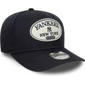 new-era-mlb-new-york-yankees-9seventy-stretch-snap-patch-snapback-kappe-mit-gebogenem-schirm-in-marineblau