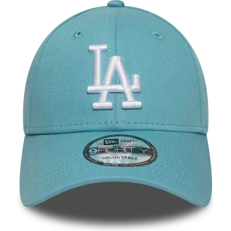cappellino-curva-azzurro-regolabile-9forty-league-essential-dei-los-angeles-dodgers-mlb-di-new-era