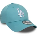 verstellbare-9forty-league-essential-kappe-in-hellblau-der-los-angeles-dodgers-mlb-von-new-era