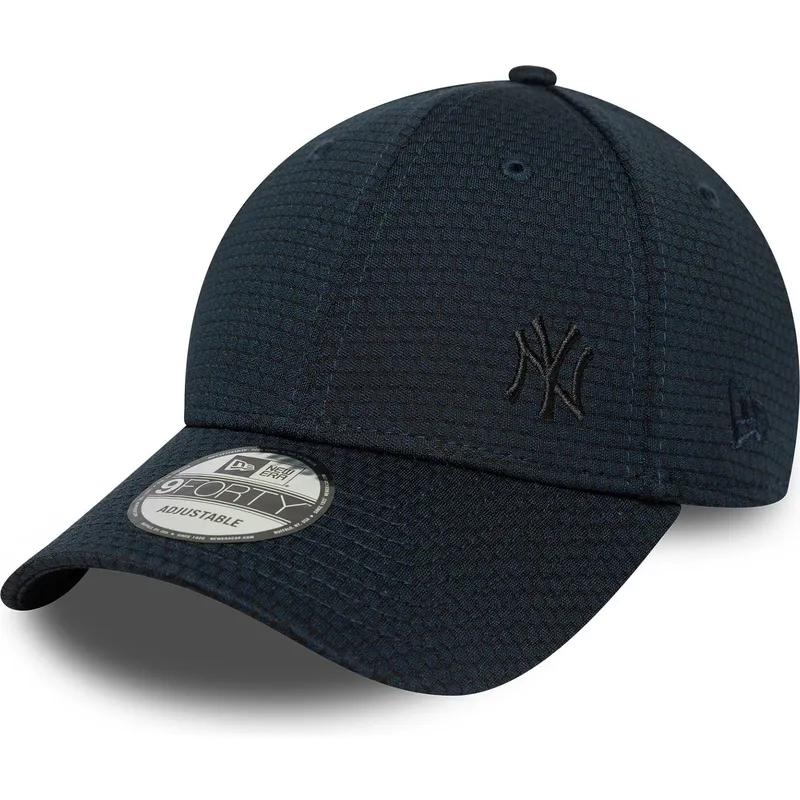 marineblaue-gebogene-snapback-kappe-mit-blauem-logo-9forty-flawless-mesh-der-new-york-yankees-mlb-von-new-era