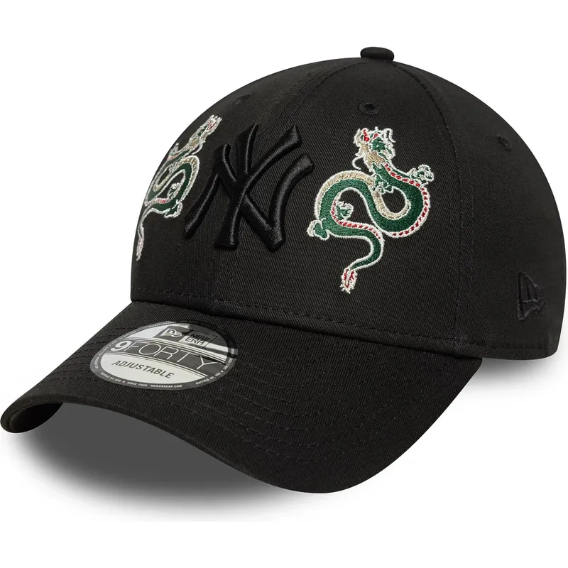 cappello-curvo-nero-regolabile-con-logo-nero-9forty-icon-dragon-dei-new-york-yankees-mlb-di-new-era