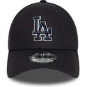 marineblaue-verstellbare-curved-cap-mit-blauem-logo-9forty-team-outline-der-los-angeles-dodgers-mlb-von-new-era