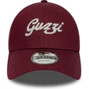 casquette-courbee-grenat-ajustable-9forty-seasonal-moto-guzzi-new-era