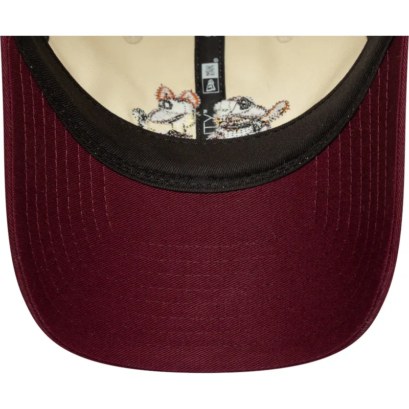 beige-und-weinrote-verstellbare-curved-cap-9twenty-garfield-und-odie-von-new-era beige-und-weinrote-verstellbare-curved-cap-9twenty-garfield-und-odie-von-new-era