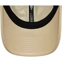 cappellino-beige-con-visiera-curva-regolabile-e-logo-marrone-9twenty-leather-dei-new-york-yankees-mlb-di-new-era