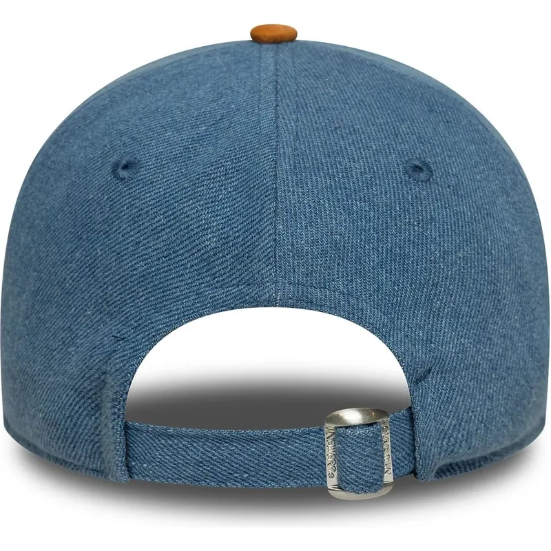 justerbar-bla-och-brun-bojd-keps-9twenty-denim-midi-los-angeles-lakers-nba-fran-new-era