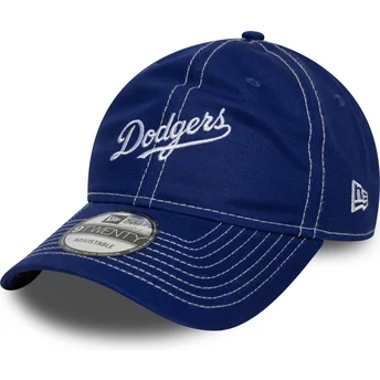 9TWENTY Contrast Stitch verstellbare blaue Kappe der Los Angeles Dodgers MLB von New Era