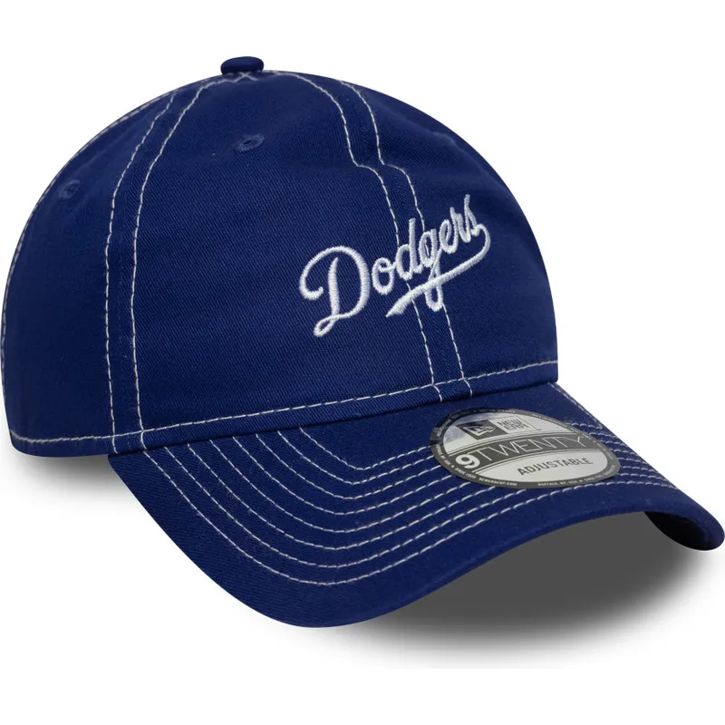 regulowana-niebieska-czapka-z-zakrzywionym-daszkiem-9twenty-contrast-stitch-los-angeles-dodgers-mlb-od-new-era