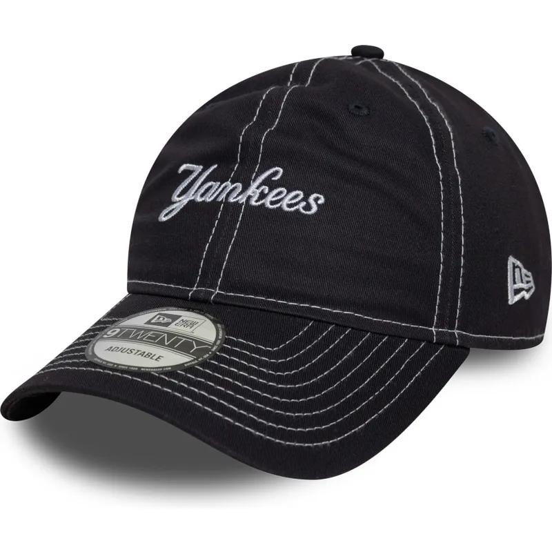 granatowa-zakrzywiona-czapka-z-regulacja-9twenty-contrast-stitch-new-york-yankees-mlb-new-era