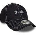 marinbla-bojd-keps-justerbar-9twenty-contrast-stitch-fran-new-york-yankees-mlb-av-new-era