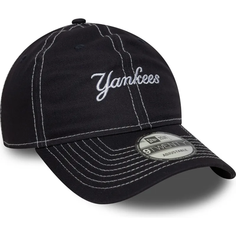 regulowana-czapka-z-daszkiem-granatowa-9twenty-contrast-stitch-new-york-yankees-mlb-od-new-era