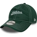 new-era-curved-brim-9twenty-contrast-stitch-oakland-athletics-mlb-green-adjustable-cap