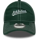 new-era-curved-brim-9twenty-contrast-stitch-oakland-athletics-mlb-green-adjustable-cap
