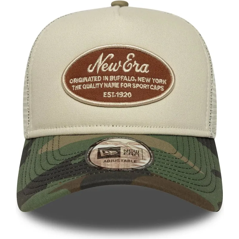 mehrfarbige-trucker-kappe-a-frame-camo-oval-patch-von-new-era