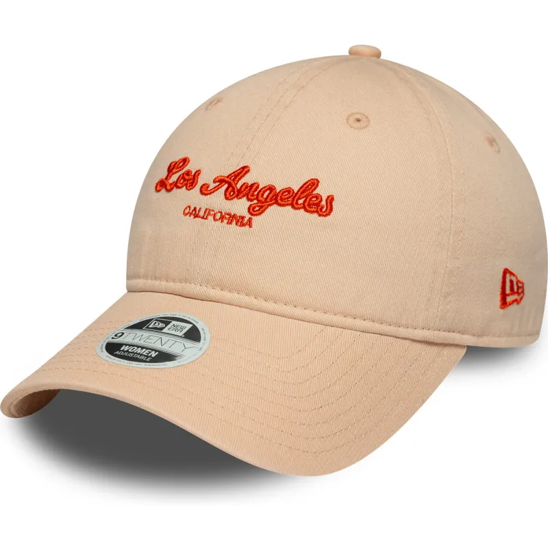 rozowa-regulowana-czapka-z-zakrzywionym-daszkiem-dla-kobiet-9twenty-city-los-angeles-new-era