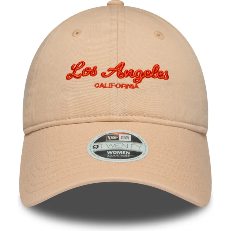 cappellino-curvo-rosa-regolabile-da-donna-9twenty-city-di-los-angeles-di-new-era