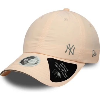 Cappellino curvo rosa regolabile da donna Open Back Flawless dei New York Yankees MLB di New Era