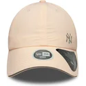 berretto-curvo-rosa-regolabile-da-donna-open-back-flawless-dei-new-york-yankees-mlb-di-new-era