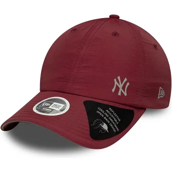 Casquette courbée grenat ajustable pour femme Open Back Flawless New York Yankees MLB New Era