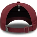 gebogene-bordeauxrote-verstellbare-damenkappe-open-back-flawless-der-new-york-yankees-mlb-von-new-era