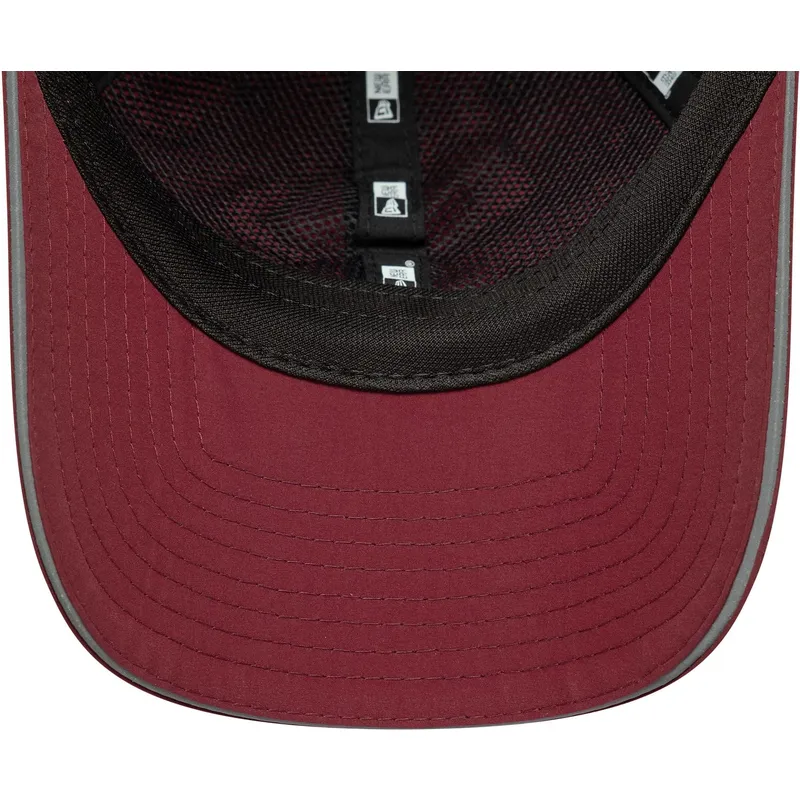gebogene-bordeauxrote-verstellbare-damenkappe-open-back-flawless-der-new-york-yankees-mlb-von-new-era